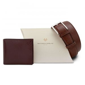 Brown Coin Wallet Gift Set | Watson & Wolfe