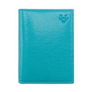 Card Holder for Women in Turquoise | Watson & Wolfe