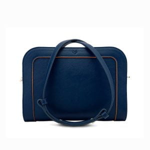 The Wilton Crossbody Bag & Purse Set - Navy & Orange