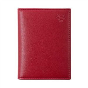Womens Credit Card Holder in Red | Watson & Wolfe