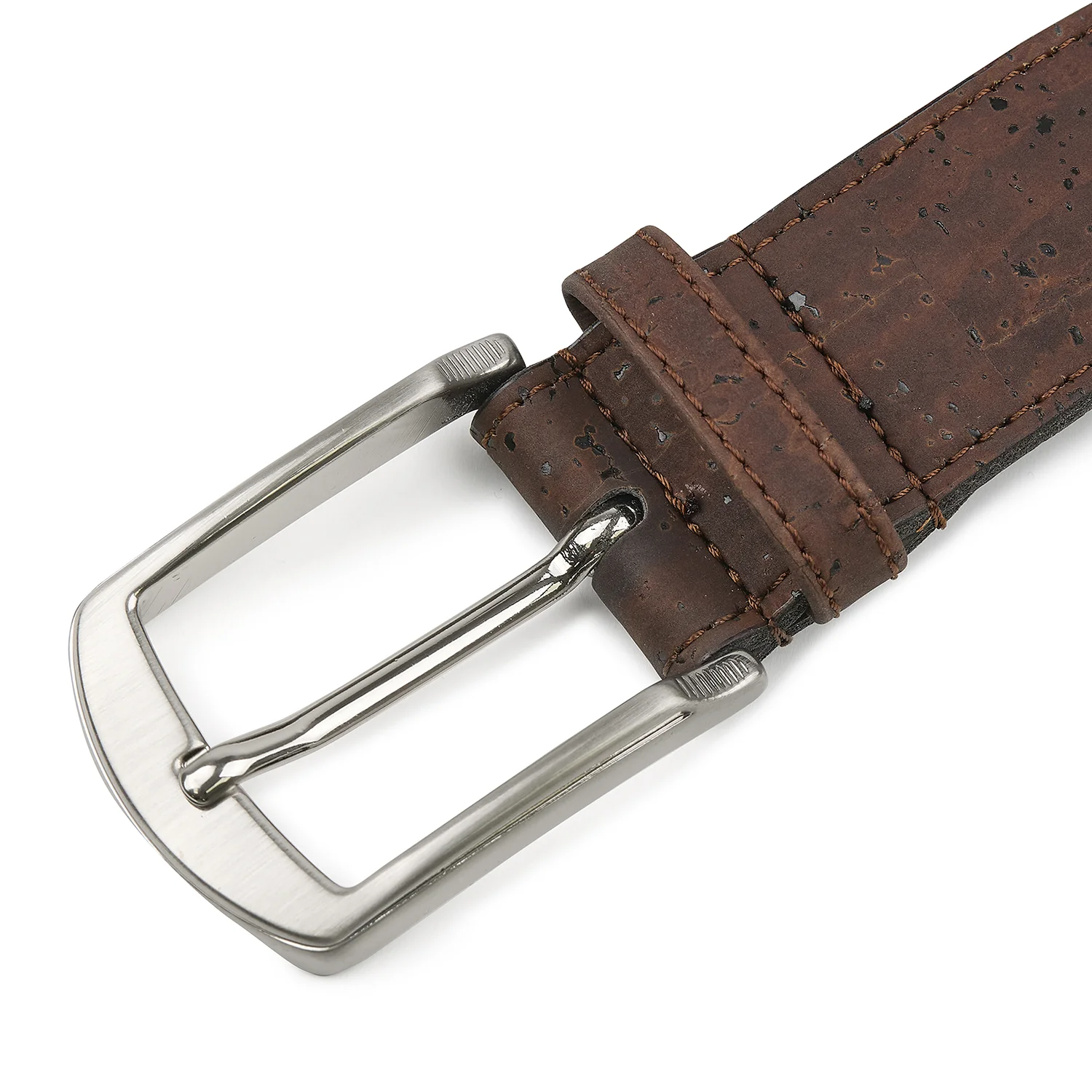 Woven Cork Belt in Brown - Image 2