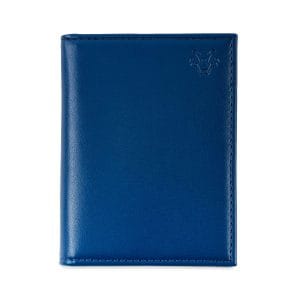 Mens Folding Six Card Case in Navy Blue